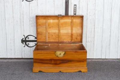 Campaign Style Asian Cedar Chest - de-cor - brown