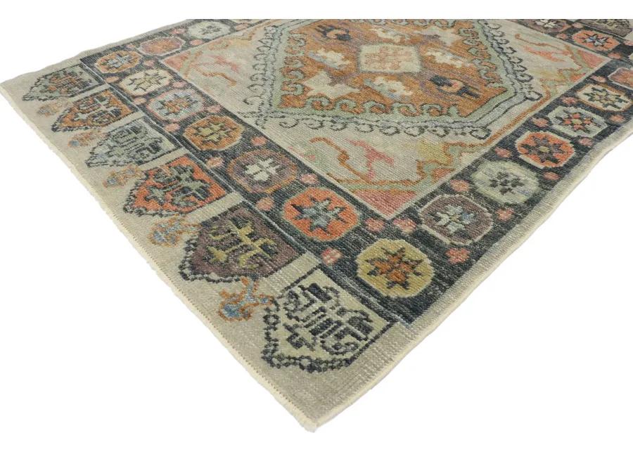 4' x 5'7" Turkish Oushak Rug - Esmaili Rugs & Antiques - Gray - Gray