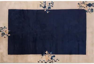 Chinese Peking Rug 6'0" x 9'0" - Blue - Blue