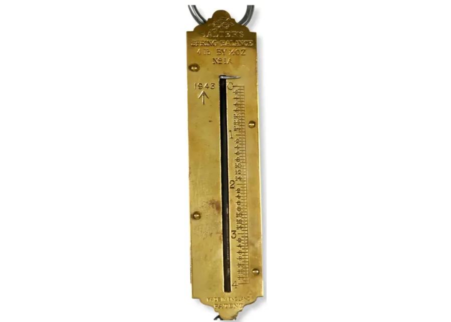 Antique English Brass Salter Scale - New England Mercantile - Gold