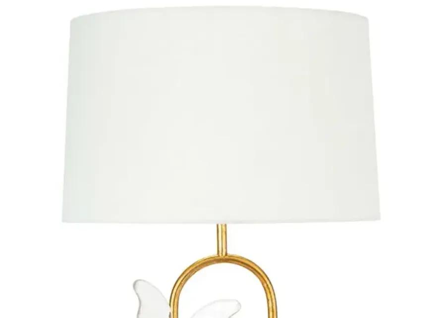 Monarch Oval Table Lamp - Gold Leaf - Regina Andrew