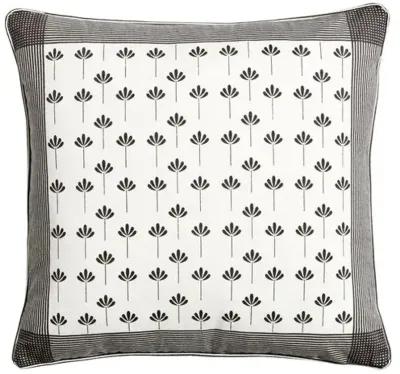 Kew Pillow - Ivory/Charcoal - Handcrafted