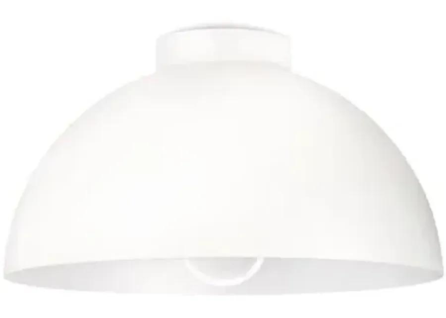 Peridot Small Outdoor Flush Mount - White - Regina Andrew