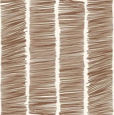 Hash Marks Susan Hable Wallpaper - Chocolate - Soicher Marin - Brown