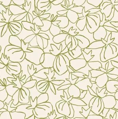 Flowers Susan Hable Wallpaper - Napa - Soicher Marin - Green