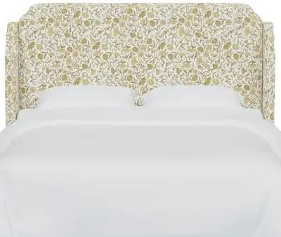 Aurora Wingback Headboard - Vine Botanical - Yellow