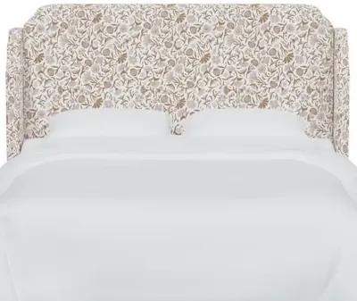 Aurora Wingback Headboard - Vine Botanical - Pink