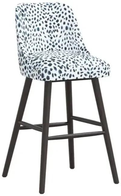 Barron Barstool - Cheetah Navy - Blue