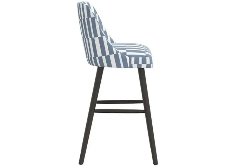 Barron Barstool - Jump Stripe - Blue