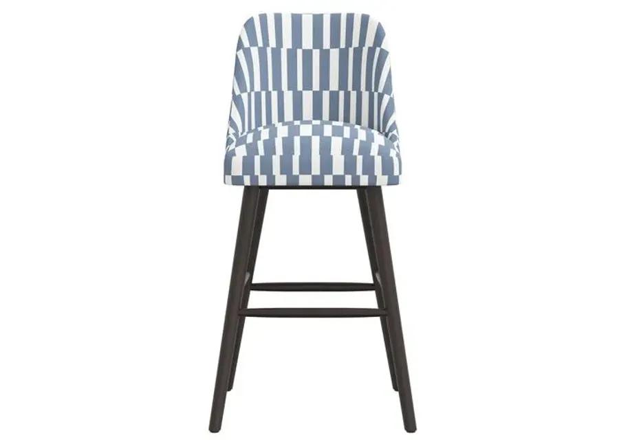 Barron Barstool - Jump Stripe - Blue