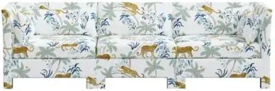 Bryn 3-Pc Sofa - Palm Leopard Dusty Blue