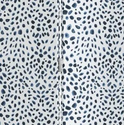 Charlotte Room Screen - Cheetah Navy - Blue