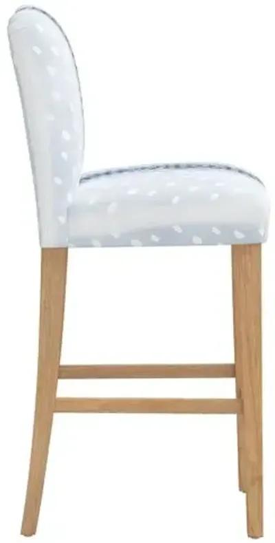 Shannon Barstool - Fawn Stripe - Blue