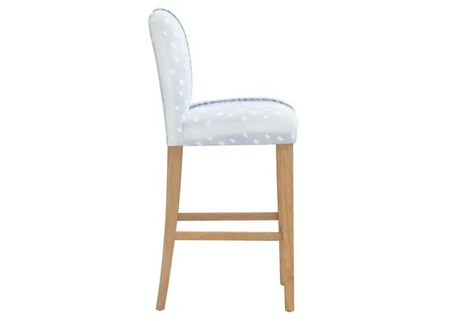 Shannon Barstool - Fawn Stripe - Blue