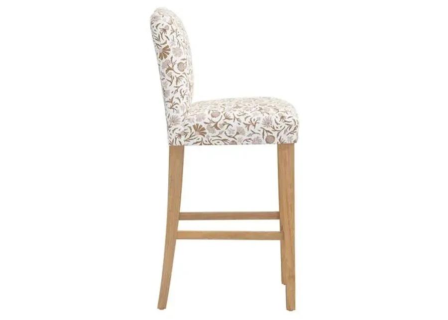 Shannon Barstool - Vine Botanical - Pink