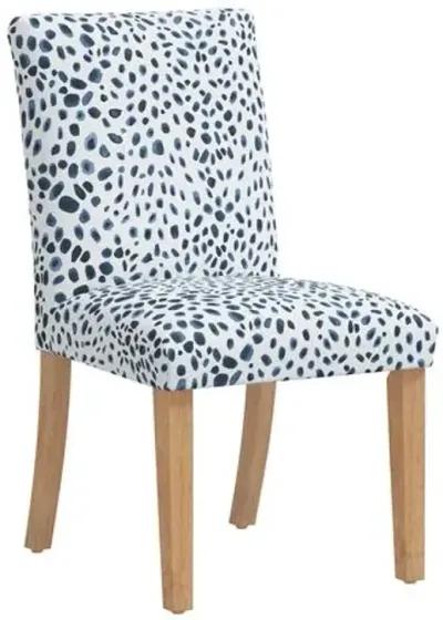 Shannon Side Chair - Cheetah - Blue