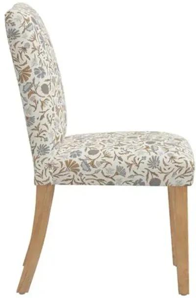 Shannon Side Chair - Vine Botanical - Blue