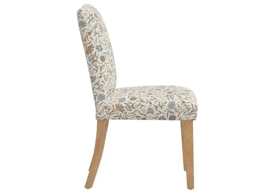 Shannon Side Chair - Vine Botanical - Blue