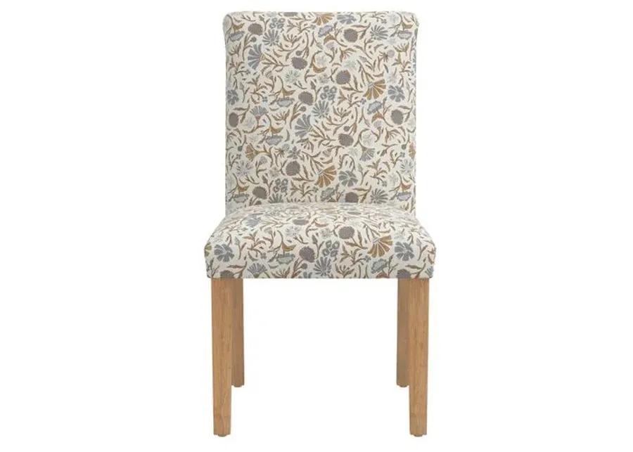 Shannon Side Chair - Vine Botanical - Blue