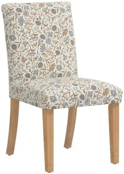 Shannon Side Chair - Vine Botanical - Blue