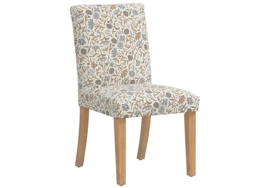 Shannon Side Chair - Vine Botanical - Blue