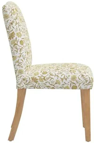 Shannon Side Chair - Vine Botanical - Yellow