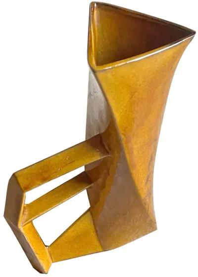 MCM Van Briggle Cubist Pitcher - Vermilion Designs - Yellow