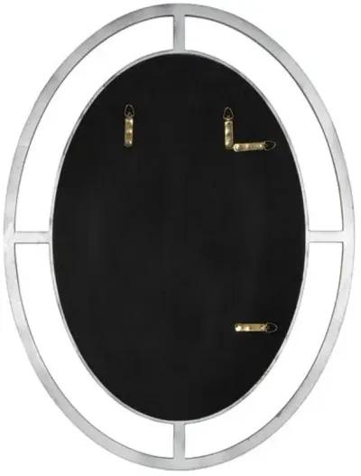 Landon Oval Wall Mirror - Silver