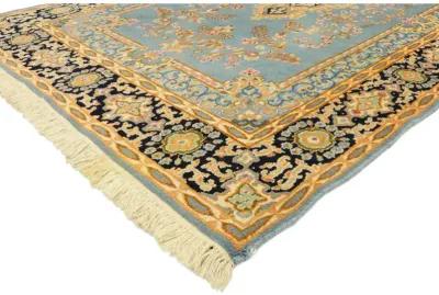 4'11" x 8' Persian Kerman Rug - Esmaili Rugs & Antiques - Blue - Blue