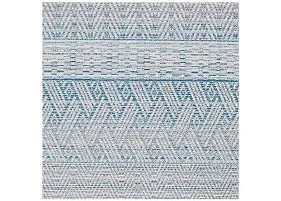 Palm Beach Outdoor Rug - Surf/Ivory - Blue - Blue