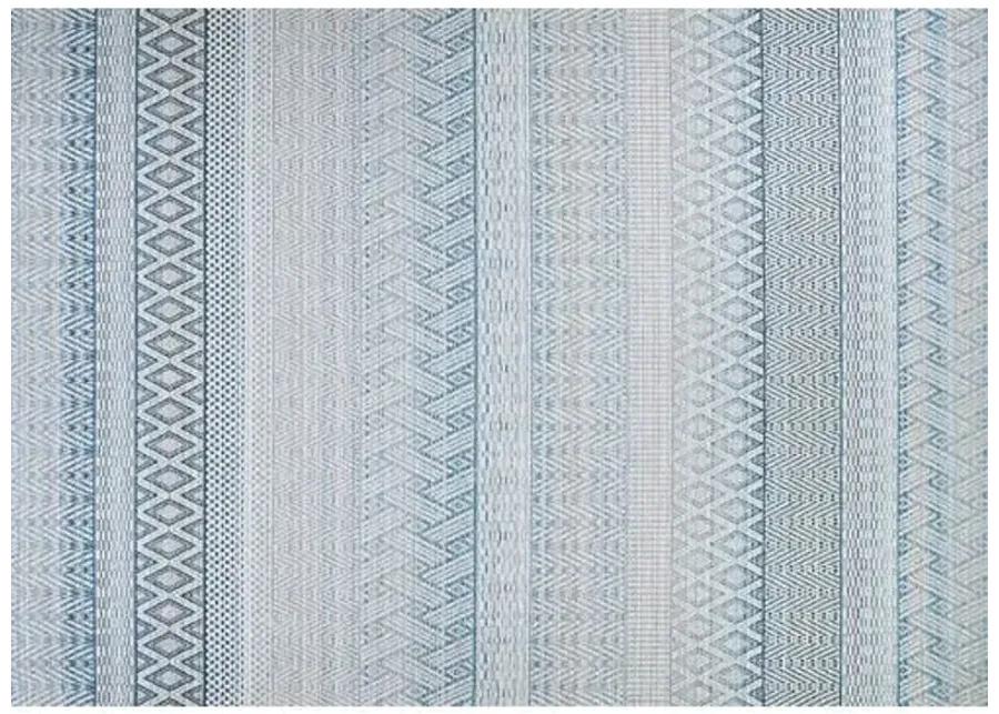 Palm Beach Outdoor Rug - Surf/Ivory - Blue - Blue