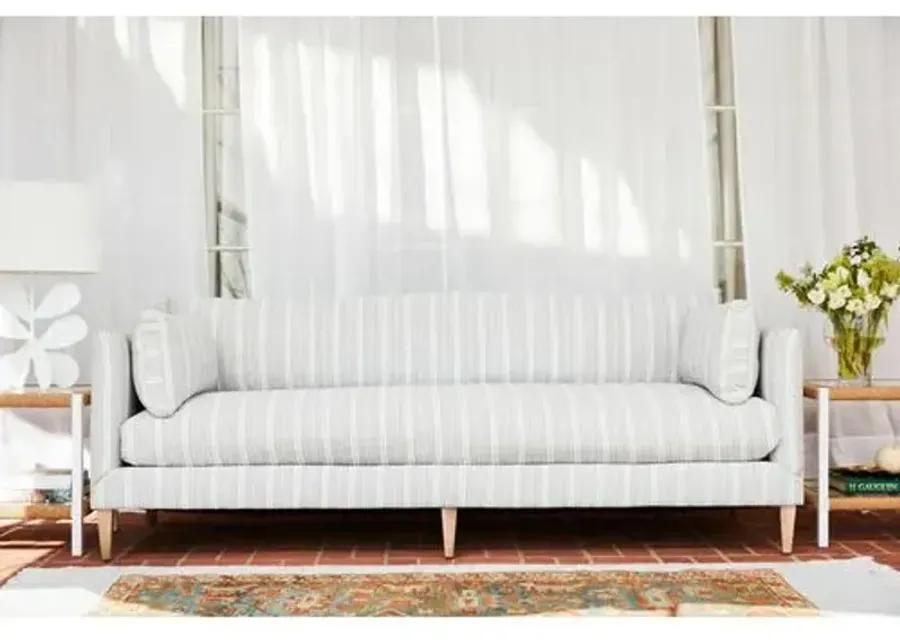 Camila Ticking Stripe Sofa - Handcrafted