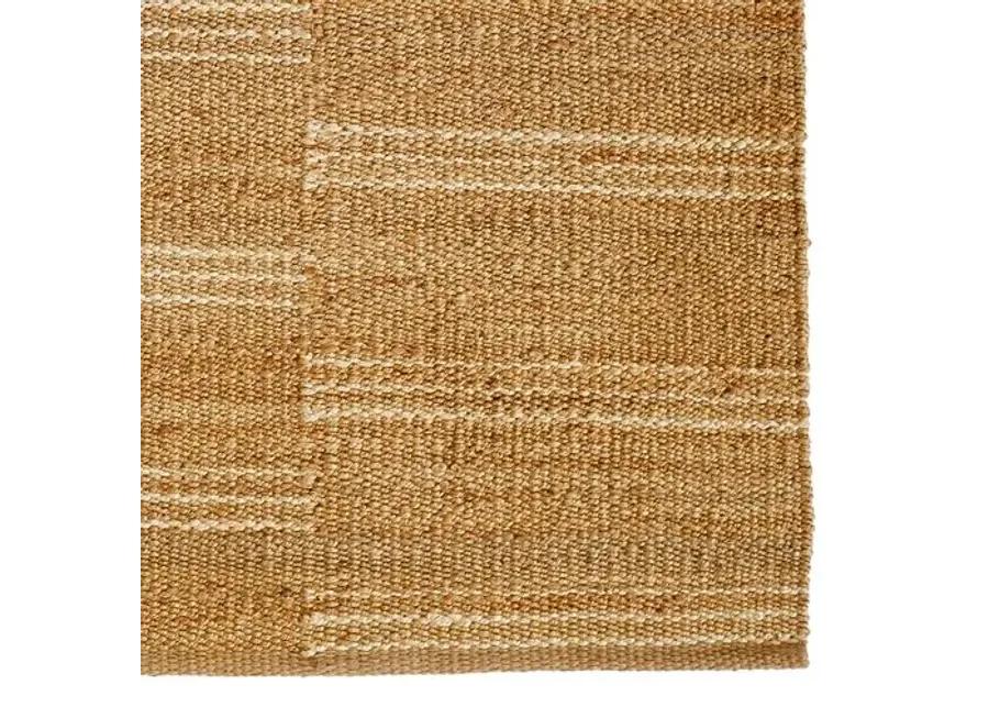 Crescent Broken Stripe Rug - Beige - Erin Gates - Beige