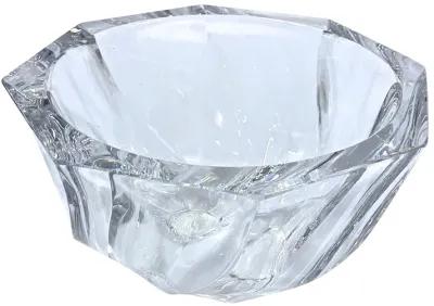 Crystal Swirl Octagonal Bowl - Vermilion Designs - Clear