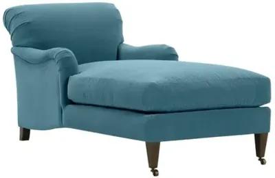 Hayes Chaise - Handcrafted - Blue - Comfortable, Sturdy, Stylish