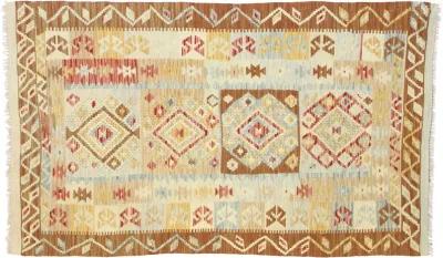 Vintage Afghan Kilim Rug - 3'3 x 5'5 - Esmaili Rugs & Antiques - Brown - Brown