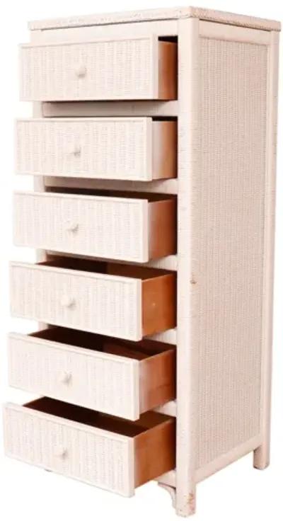 Henry Link Wicker Chest of Drawers - Interesting Things - White