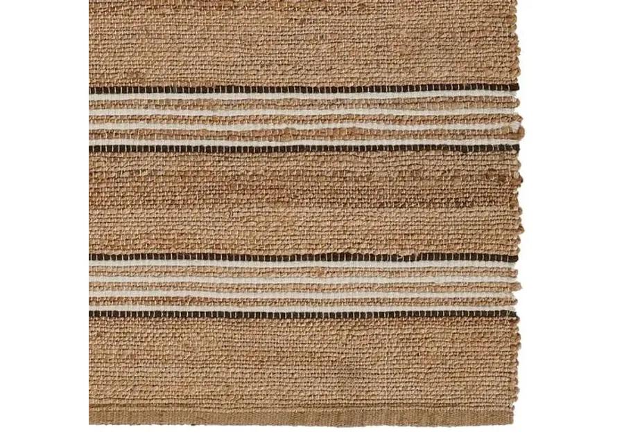 Chestnut Stripe Rug - Brown - Erin Gates - Brown