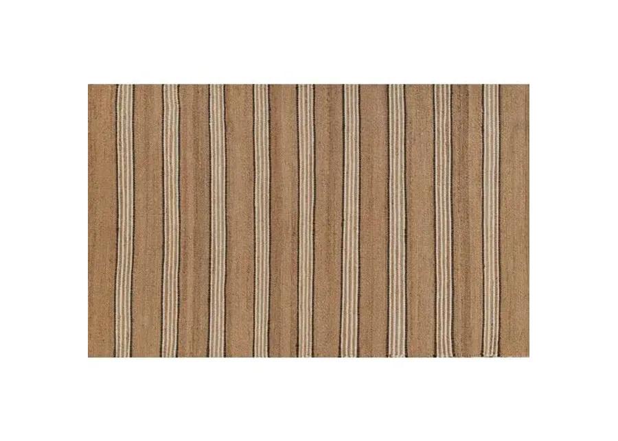 Chestnut Stripe Rug - Brown - Erin Gates - Brown