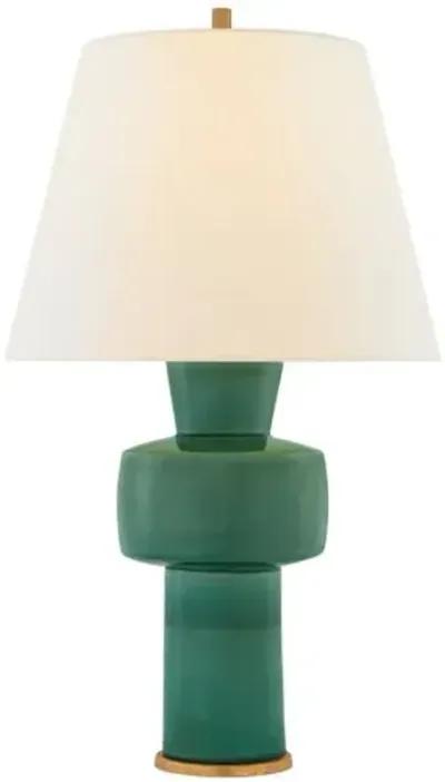 Visual Comfort - Eerdmans Medium Table Lamp - Green Crackle