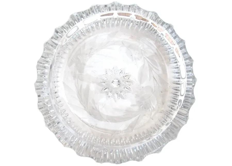 Mid-Century Crystal Ashtray - Chez Vous - Clear