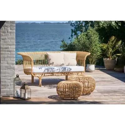 Franco Outdoor Small Ottoman - Natural - Sika Design - Beige