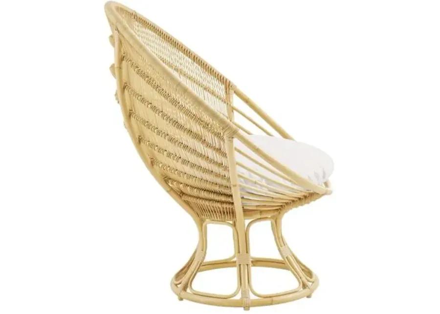 Franco Outdoor Sunchair - Natural/White - Sika Design