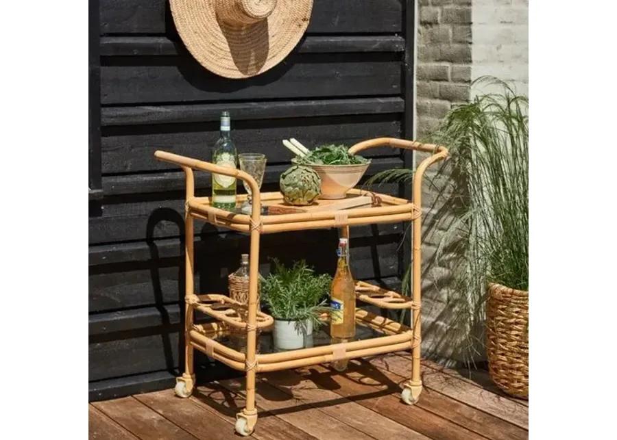 Carlo Outdoor Bar Cart - Natural - Sika Design - Beige