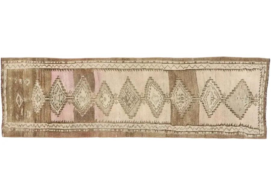 Turkish Oushak Runner - 2'11 x 9'5 - Esmaili Rugs & Antiques - Beige - Beige - Hand Knotted