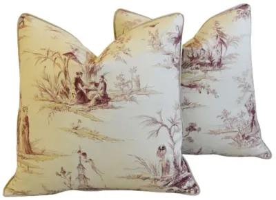 Old World Weavers Chinoiserie Pillows Pr