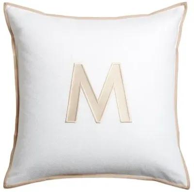 Sullivan Monogram Euro Sham - Sand - Beige