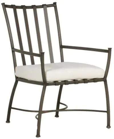 Majorca Outdoor Aluminum Arm Chair - Slate Grey - Summer Classics - White