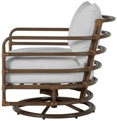 Malibu Outdoor Swivel Rocker - Summer Classics - White