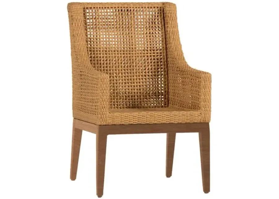 Peninsula Outdoor Dining Armchair - Natural - Summer Classics - White